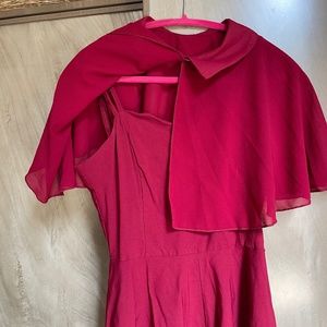 Sweetheart Neckline, spaghetti strap dress with Caplet